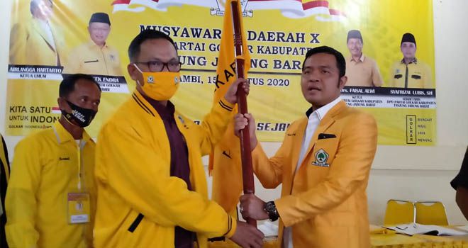 Terpilih Aklamasi, Ahmad Jahfar Terpilih Pimpin Golkar Tanjabbar