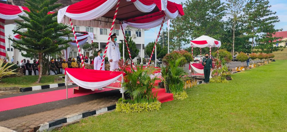 Upacara Pengibaran Bendera Merah Putih di Kabupaten Tanjabtim Semarak
