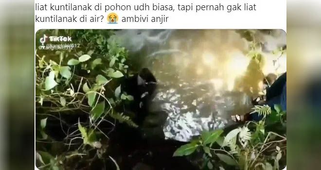 Video Viral, Warga Tangkap Kuntilanak di Dalam Air