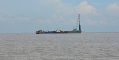 Pembangunan pelabuhan ujung jabung.