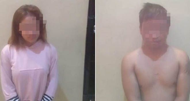 FF dan RJ saat diamankan di Polres Rejang Lebong.