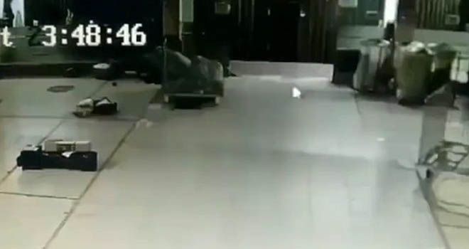 Sebuah video yang menampakan sosok misterius yang diduga tuyul di Ciledug viral di media sosial. Foto: Tangkapan layar akun Instagram @fakta.indo