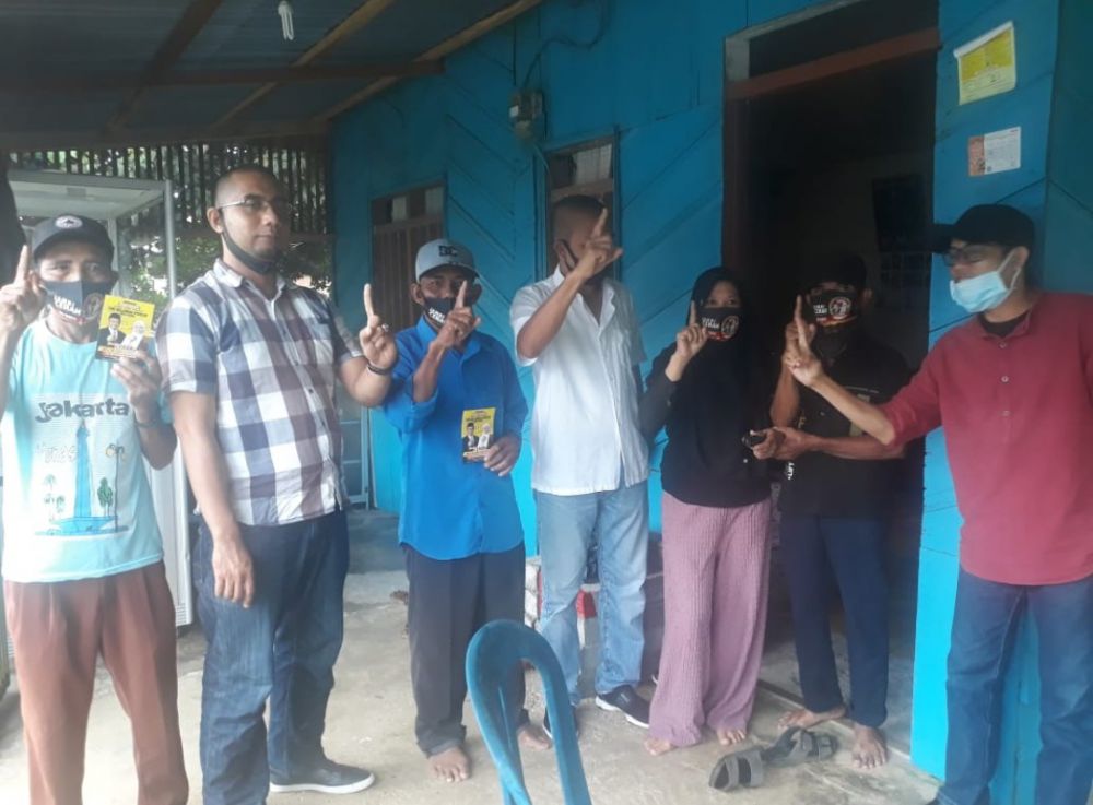 Tim Elit dan Tim Relawan Publik Blusukan di Tanjabtim.