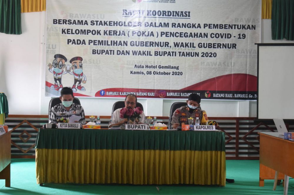 Bawaslu Batanghari Bentuk Pokja Pencegahan Covid-19