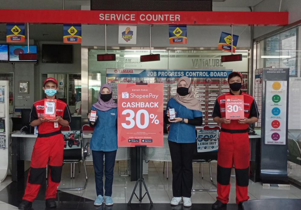 Bayar Cashless di Bengkel Resmi Yamaha Jambi, Langsung Dapat Cash Back.