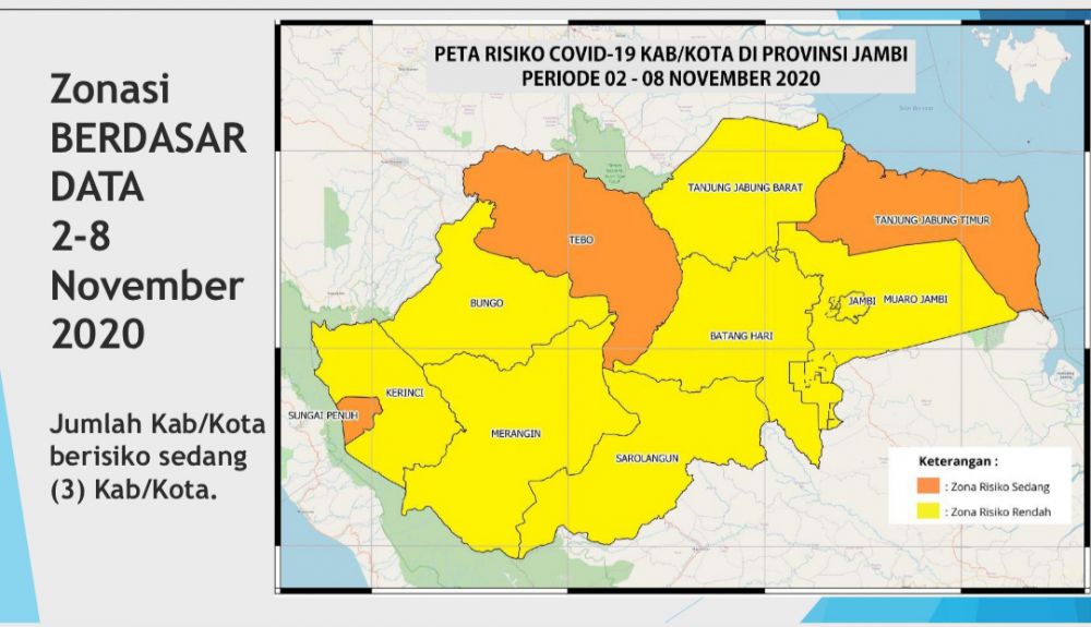 Informasi covid-19 Provinsi Jambi.