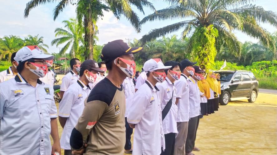 Kompak: Para kader PKS Kabupaten Bungo terlihat kompak mengikuti apel siaga beberapa hari lalu.