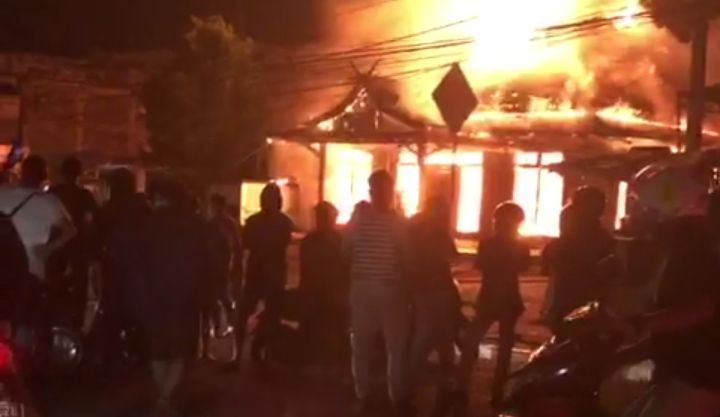 Hotel Marissa di Tugu Juang Terbakar.