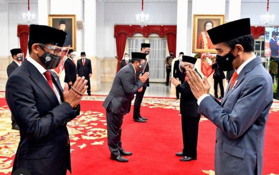 Sandiaga Uno dilantik menjadi Menparekraf oleh Presiden RI Joko Widodo.