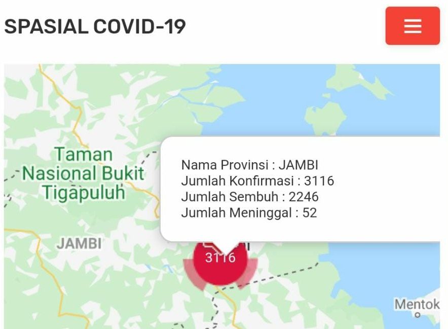 Update Covid-19 Provinsi Jambi.