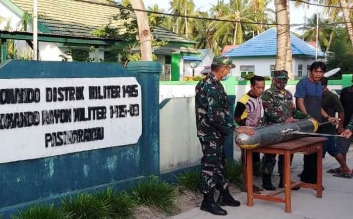 Drone laut yang ditemukan nelayan di perairan Selayar.