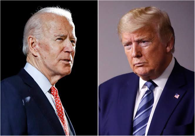 Donald Trump (kiri) dan Joe Biden. (Istimewa)