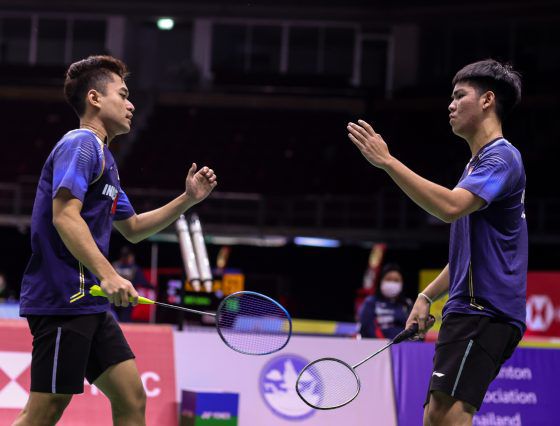 Ganda putra Indonesia Leo Rolly Carnando/Daniel Marthin gagal melaju ke final Yonex Thailand Open 2020. (Badminton Photo)