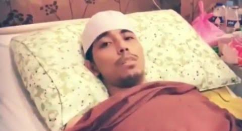 Ustadz Maaher dalam perawatan ketika jatuh sakit.
