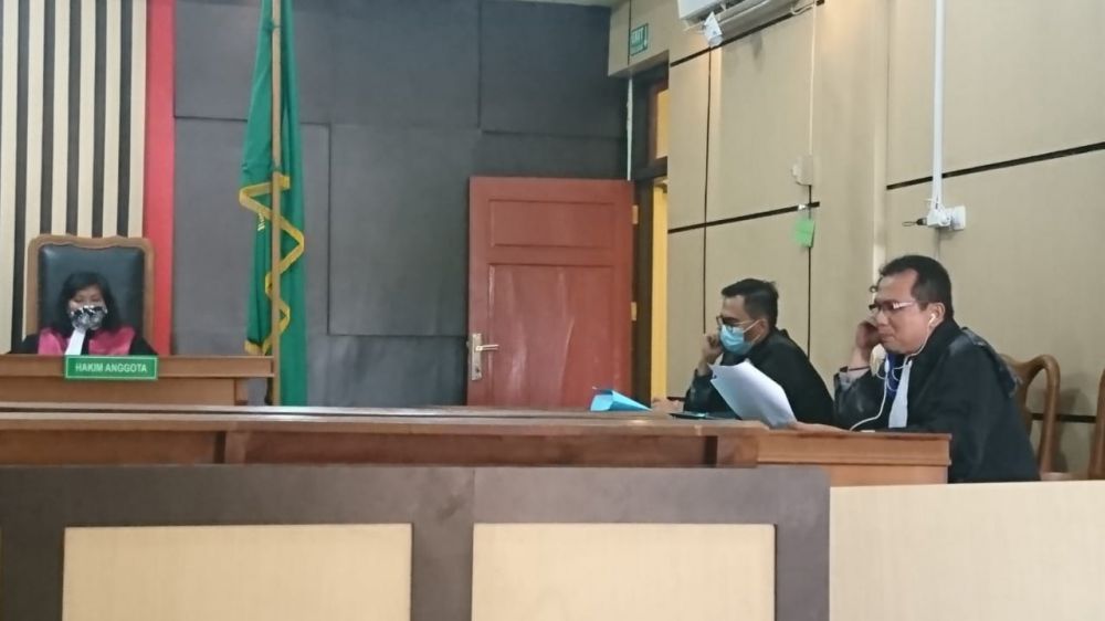 Dihadirkan secara virtual, saksi menyebutkan menjelaskan tentang regulasi pengadaan barang dan jasa saat sidang di Pengadilan Negeri Tipikor Jambi.
