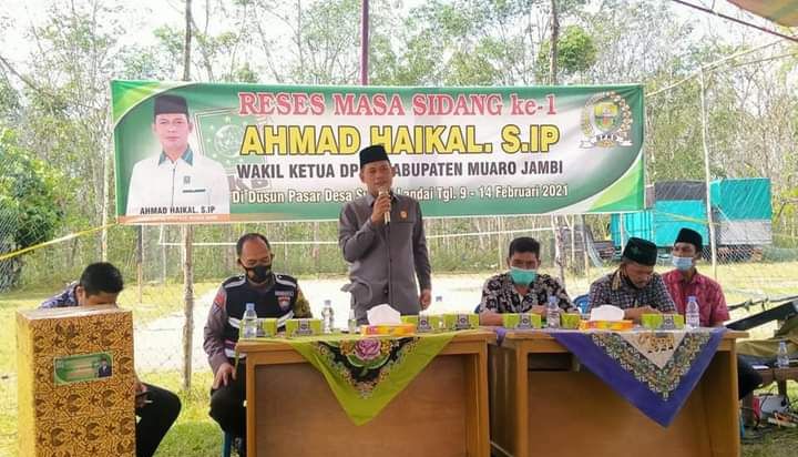 Masyarakat Minta Lampu Jalan Di Reses Waka DPRD Muarojambi Ahmad Haikal.