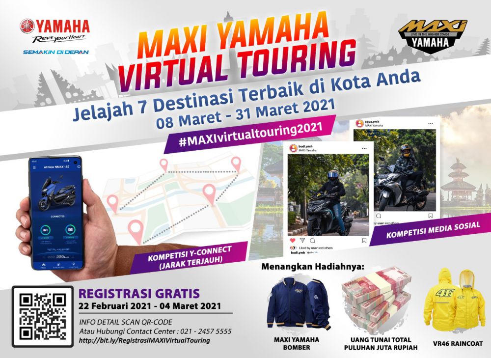 Maxi Yamaha Virtual Touring 2021.