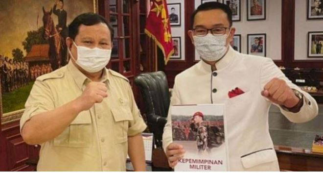 Prabowo dan Ridwan Kamil.