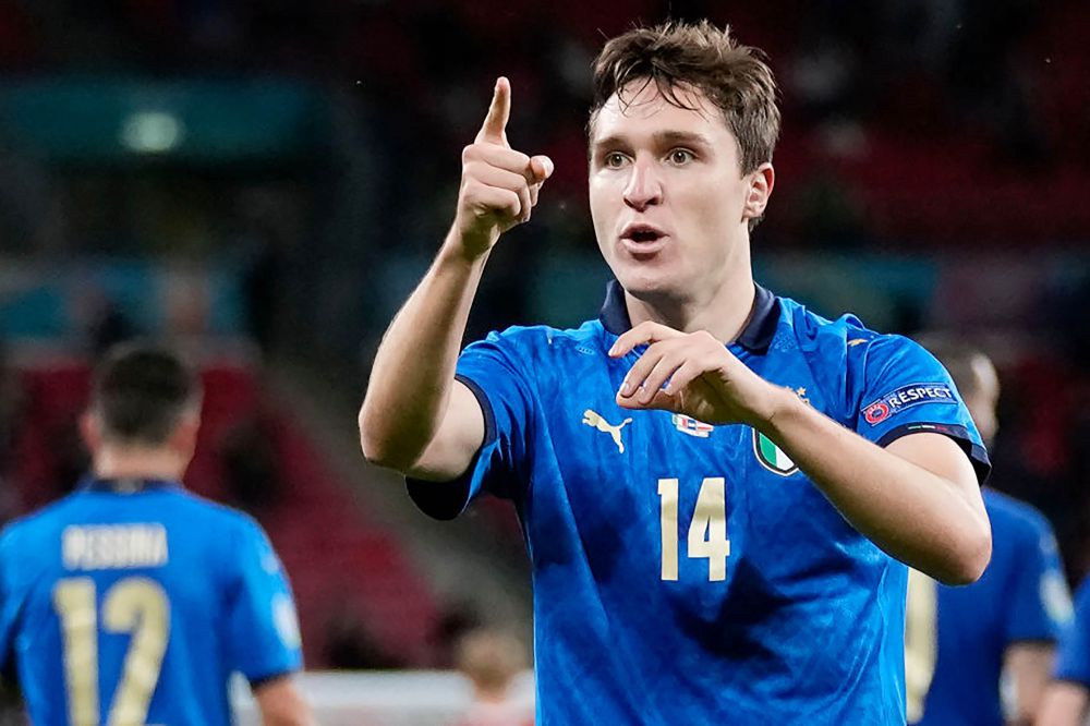 Pemain Italia, Federico Chiesa. 