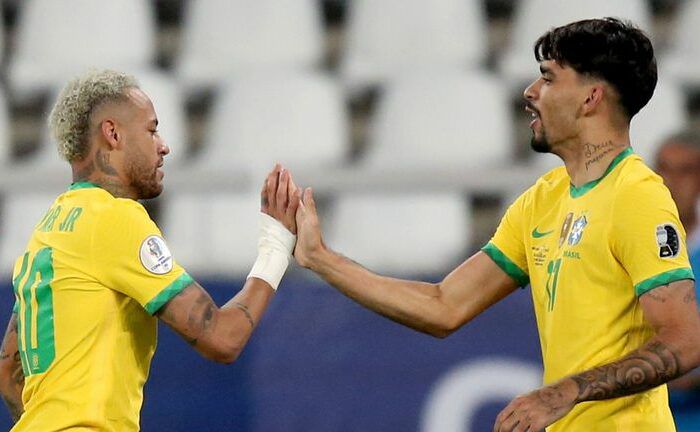 Neymar dan Lucas Paqueta.