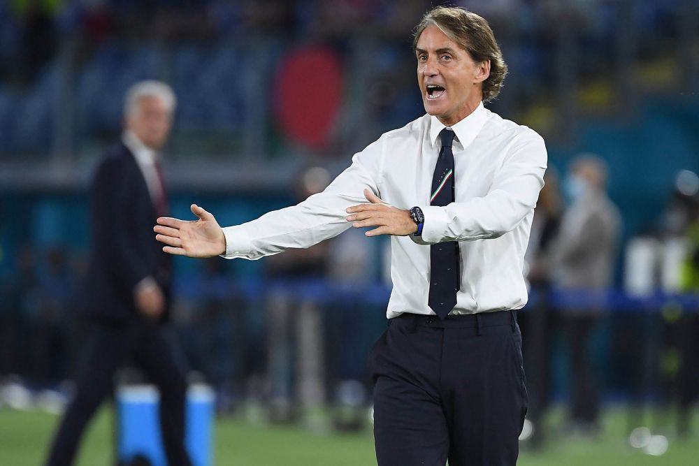 Pelatih Italia, Roberto Mancini. (FIGC)