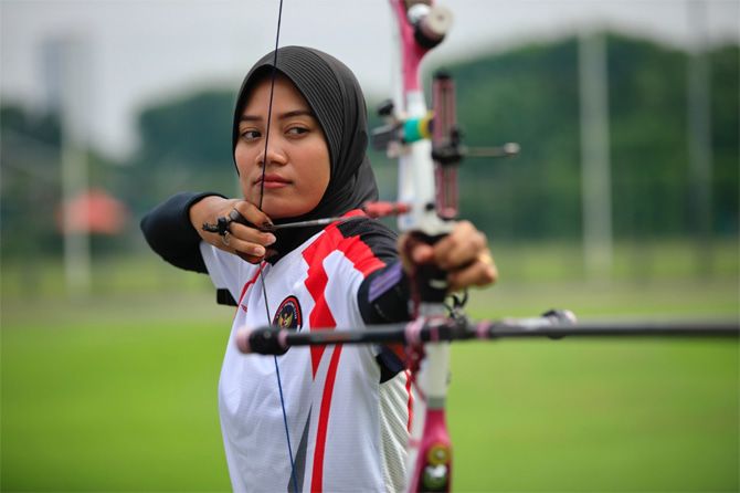 Diananda Choirunisa dan Riau Ega lolos ke perempat final Olimpaide Tokyo 2020. (NOC Indonesia)