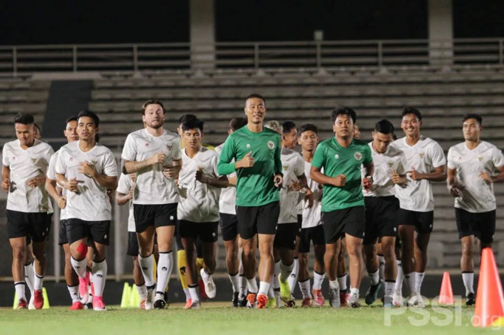 Latihan timnas Indonesia. (Situs PSSI)