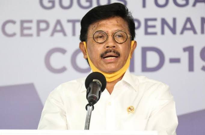 Menteri Komunikasi dan Informatika Johnny G. Plate.