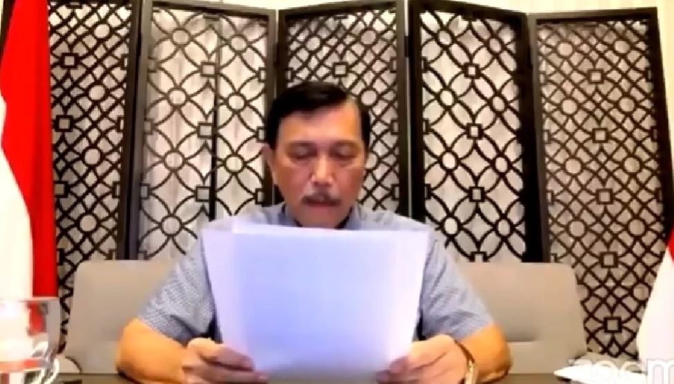 Menteri Koordinator Bidang Kemaritiman dan Investasi (Menko Marves) Luhut Binsar Pandjaitan.