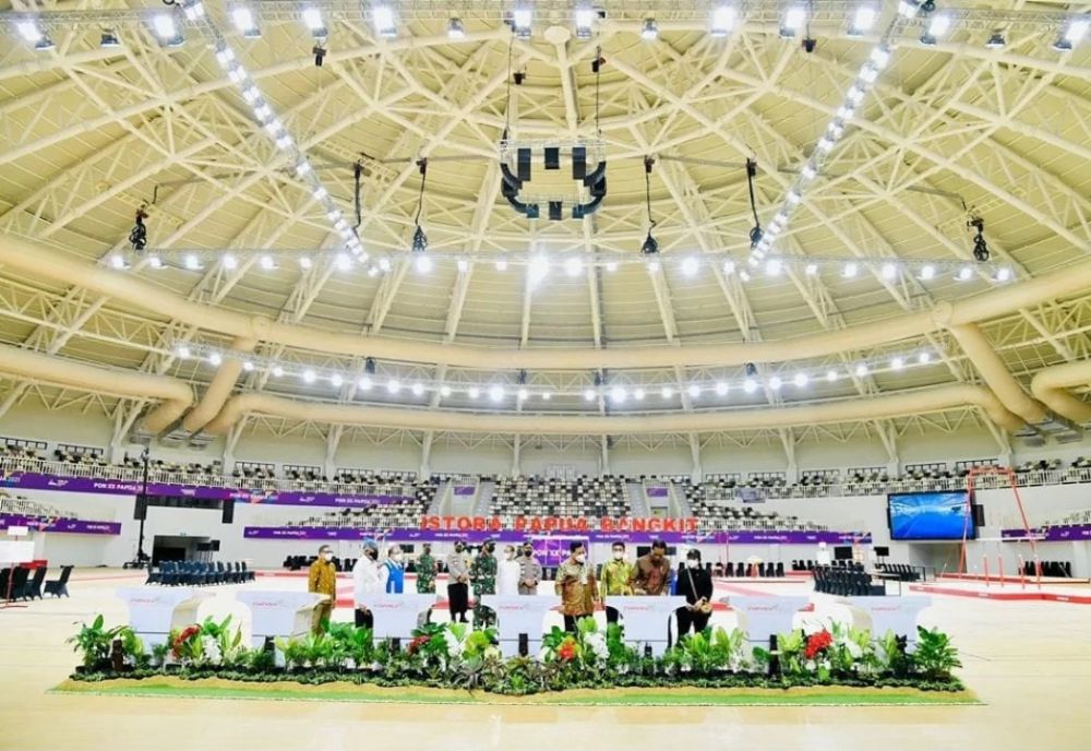 Salah saru arena pertandingan di PON Papua 2021. (Instagram/Presiden Jokowi)