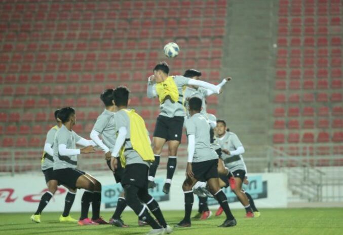 Sesi pemusatan latihan Timnas Indonesia U-23 di Tajikistan (pssi.org)