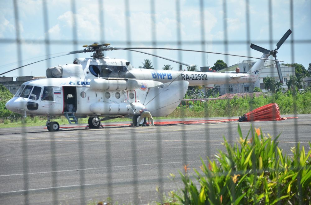 Satgas Karhutla Provinsi Jambi kembali memperpanjang status siaga karhutla. Dengan diperpanjang status, seluruh helikopter bantuan BNPB yang masih tersisa, tetap bertugas seperti sediakala.