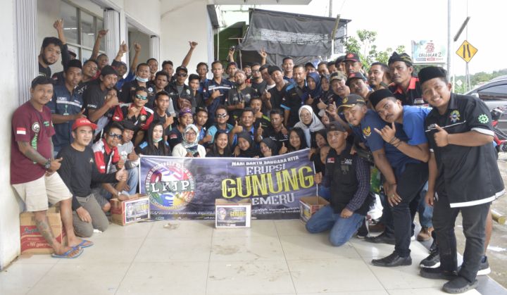 Penggalangan dana LKJP untuk semeru.