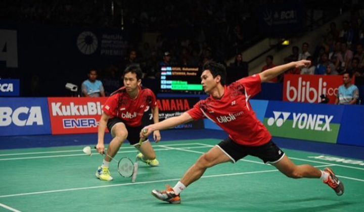 Babak pertama Korea Open 2022 pada Rabu 6 April 2022 akan menampilkan dua wakil Indonesia yaitu Jonatan Christie dan Mohammad Ahsan/Hendra Setiawan--IG/Hendra-Ahsan