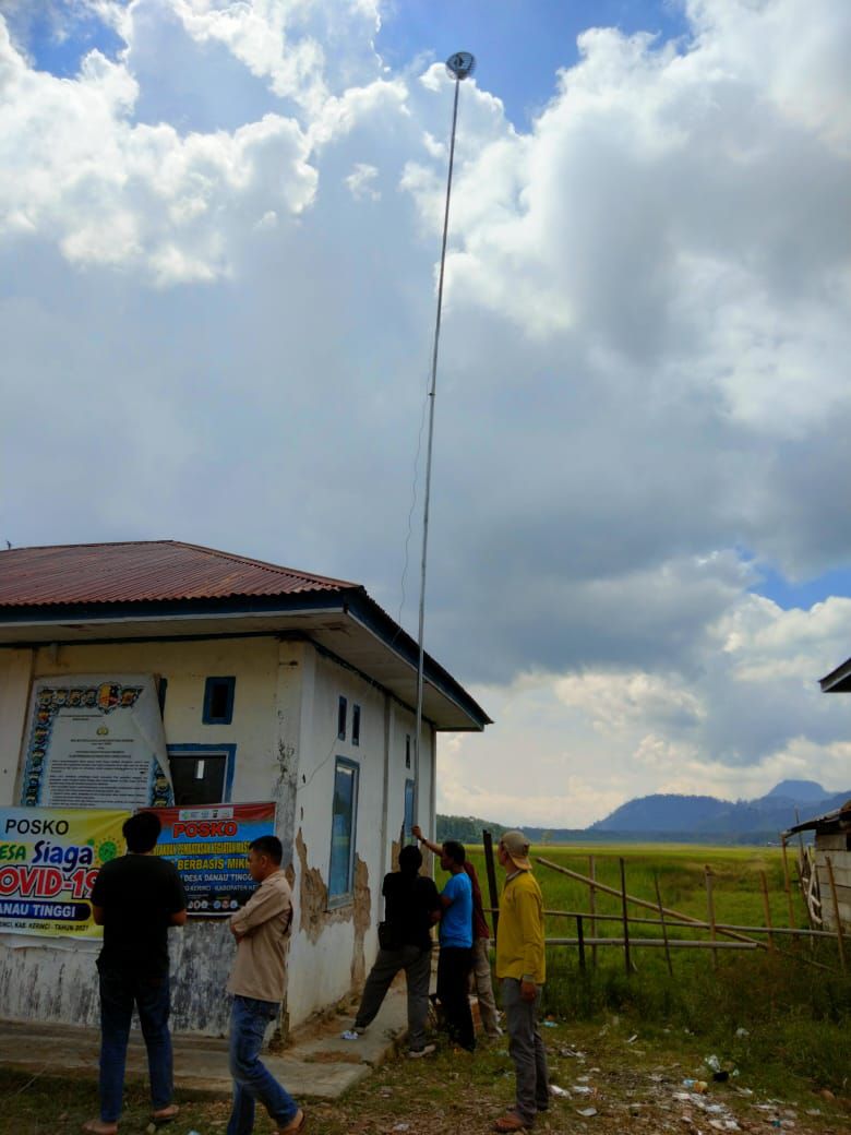 17 Desa Terpencil Di Kerinci Dipasang Jaringan Internet Gratis, Termasuk Muara Emat
