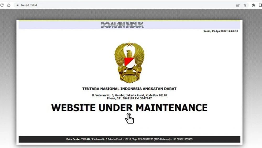 Situs web resmi Kostrad, yaitu www.kostrad.mil.id, telah diretas oleh kelompok yang mengatasnamakan Indian Cyber.
