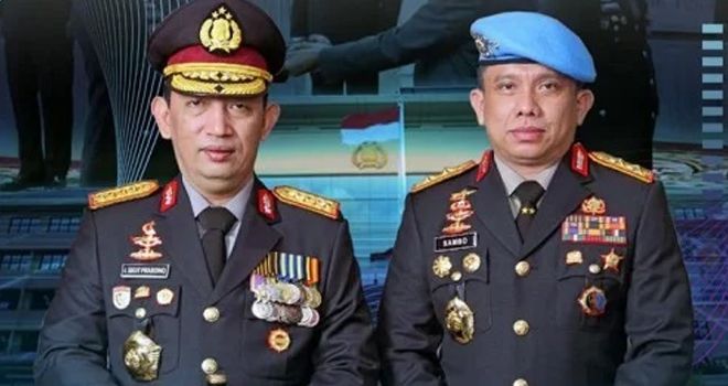 Kapolri Jenderal Pol Listyo Sigit Prabowo dan Irjen Pol Ferdy Sambo.