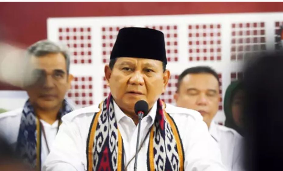 Menteri Pertahanan yang juga Ketua Umum Partai Gerindra Prabowo Subianto. 