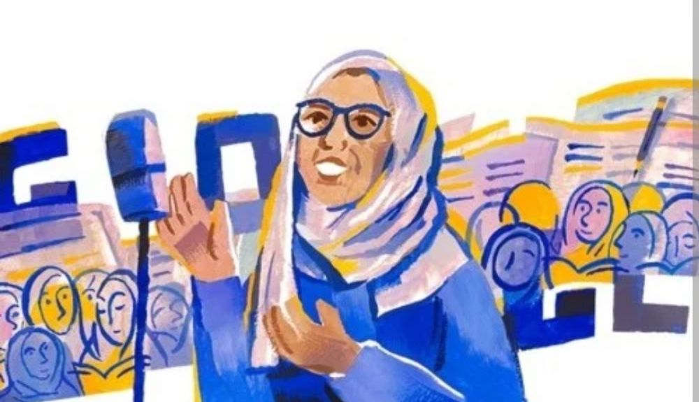 Rasuna Said pada Google Doodle hari ini.