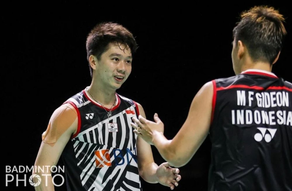 Kevin Sanjaya dan Marcus Gideon.