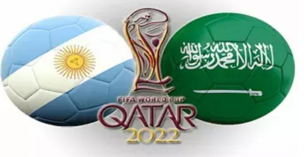 Argentina vs Arab Saudi di Grup C Piala Dunia 2022.