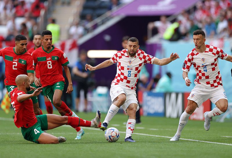 Momen pertandingan Maroko vs Kroasia di Piala Dunia 2022, Rabu, 23 November 2022