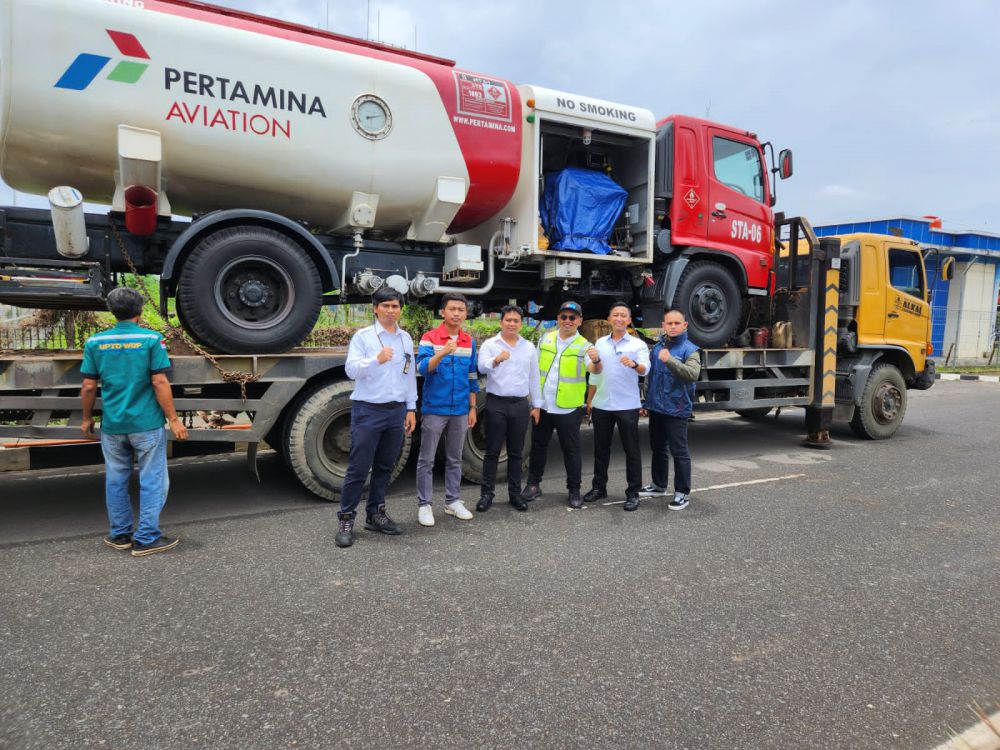 Pertamina Kirim Refueller dan Avtur Ke Posko Crisis Center Polda Jambi