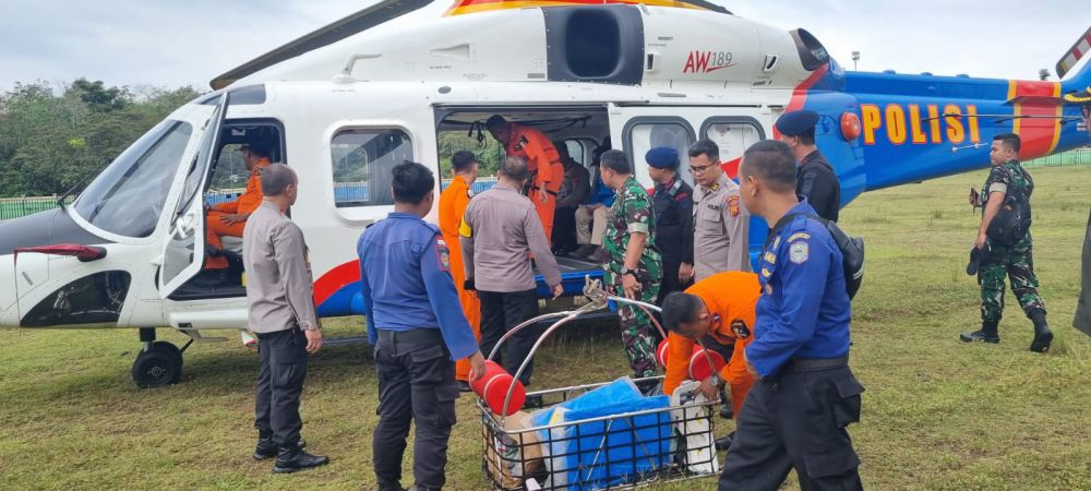 Kondisi Terbaru Evakuasi Rombongan Kapolda Jambi, Heli Angkut Peralatan