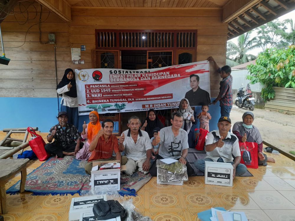 Sosialisasi Empat Pilar, Ihsan Yunus Ajak Masyarakat Mestong Amalkan Nilai-nilai Pancasila