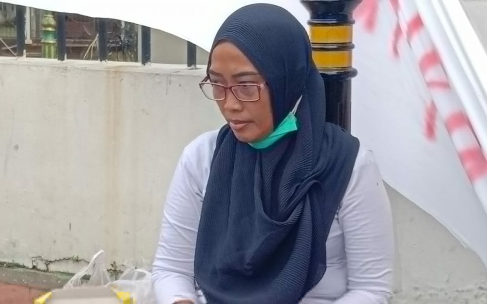 Ketum Forum Guru Honorer Negeri Lulus Passing Grade Seluruh Indonesia (FGHNLPSI) Heti Kustrianingsih.