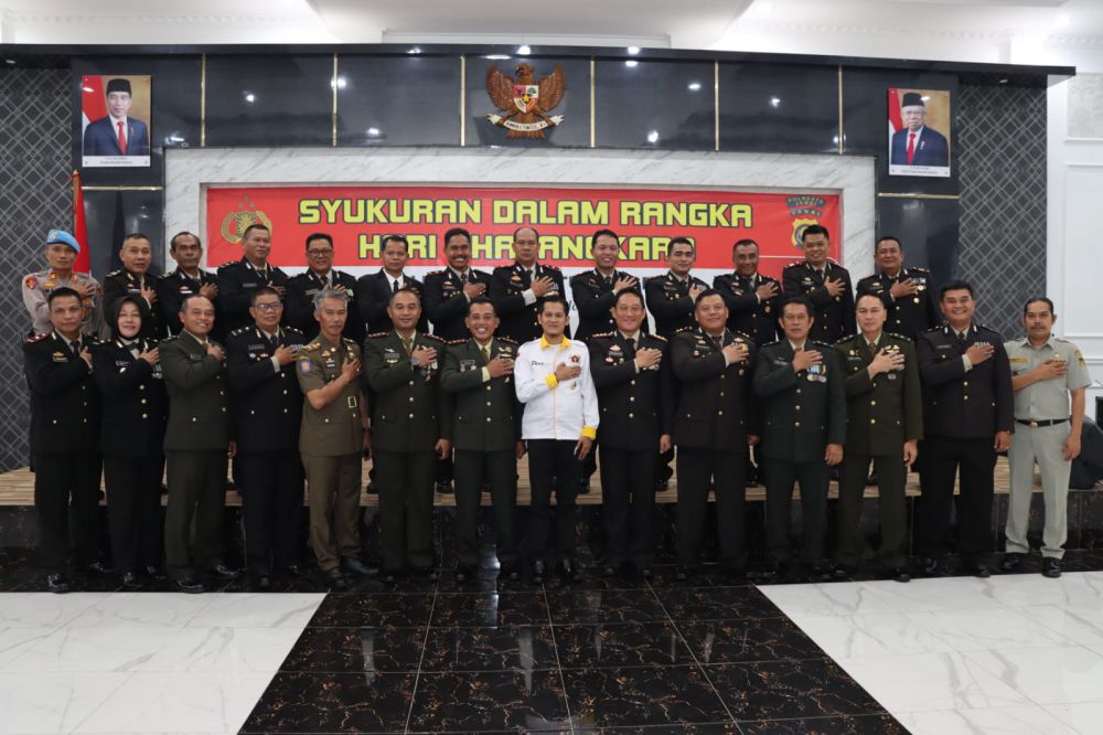 Peringatan Bhayangkara ke 77 Yang Digelar Polresta Jambi Turut Dihadiri Ketua PWI Kota Jambi