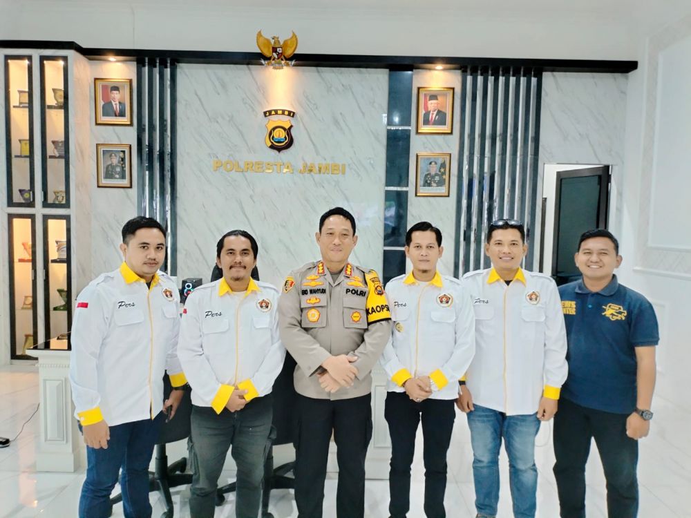 PWI Kota Jambi Siap Bersinergi bersama Polresta Jambi.