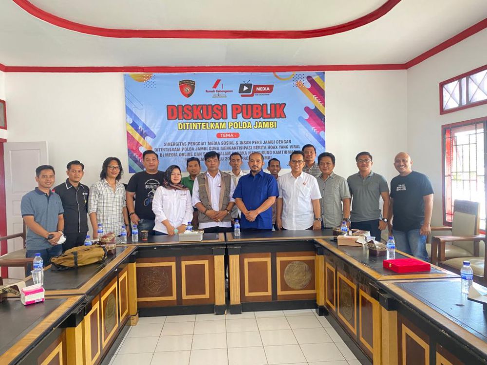 Jaga Situasi Kamtibmas Jelang Pemilu, Ditintelkam Gelar Diskusi Publik Bersama SMSI Jambi.