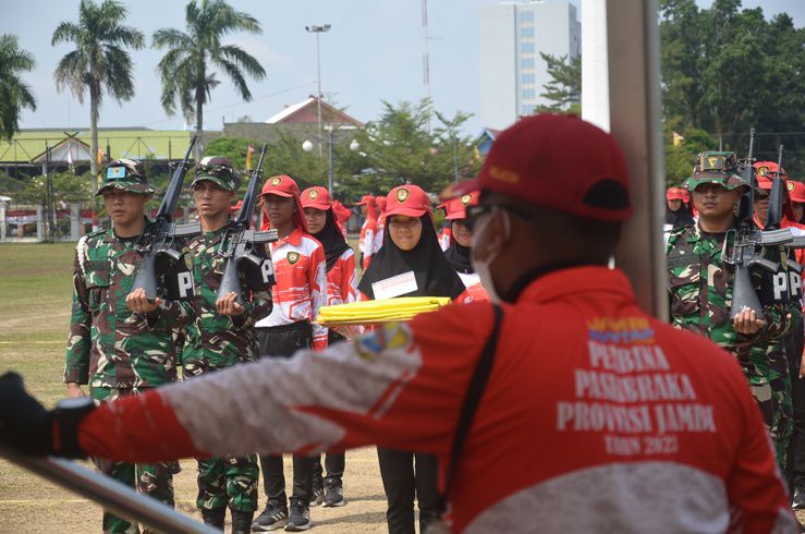 Latihan gabungan Tim Paskibraka Provinsi Jambi 2023